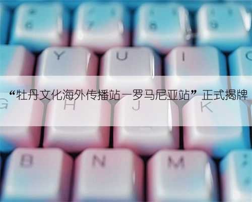 “牡丹文化海外传播站—罗马尼亚站”正式揭牌