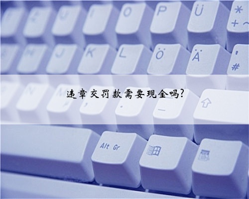违章交罚款需要现金吗?