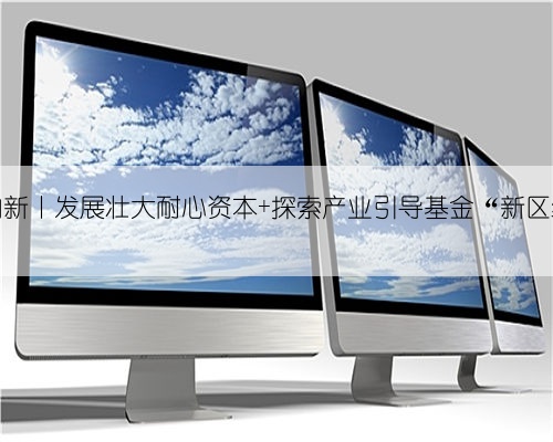 加速向新丨发展壮大耐心资本 探索产业引导基金“新区经验”