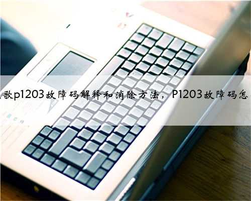 本田，讴歌p1203故障码解释和消除方法，P1203故障码怎么解决？