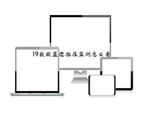 19款欧蓝德胎压监测怎么看