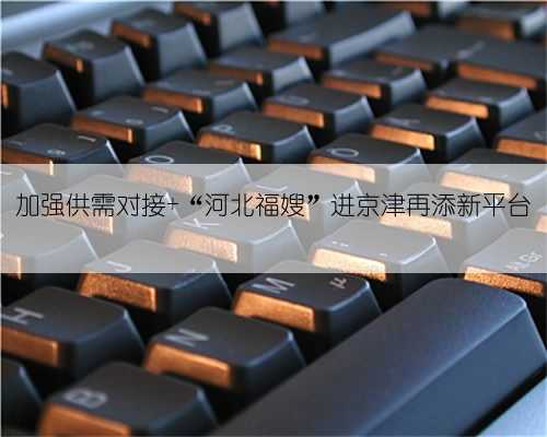 加强供需对接 “河北福嫂”进京津再添新平台