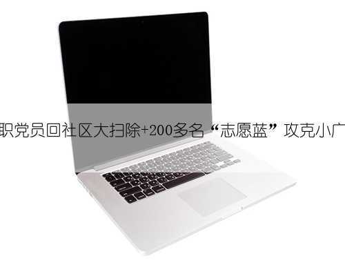 在职党员回社区大扫除 200多名“志愿蓝”攻克小广告