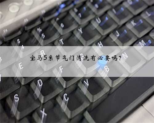 宝马5系节气门清洗有必要吗?