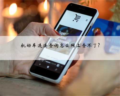 机动车违法查询怎么网上查不了?