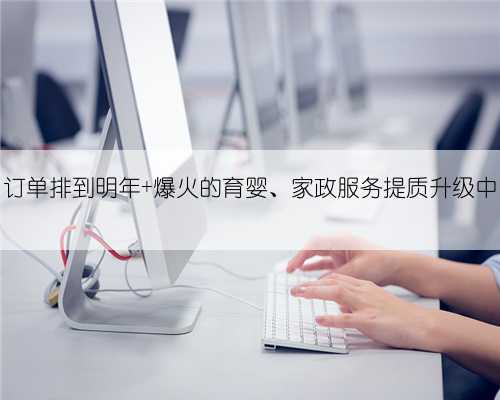 订单排到明年 爆火的育婴、家政服务提质升级中