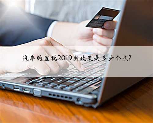 汽车购置税2019新政策是多少个点?